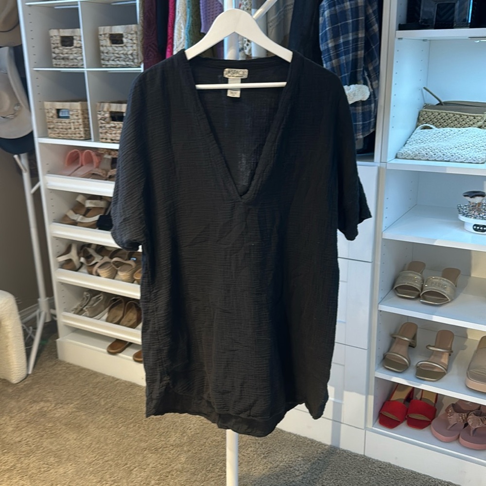 L Space Bayside Tunic Swimsuit Cover-Up in 100% Cotton